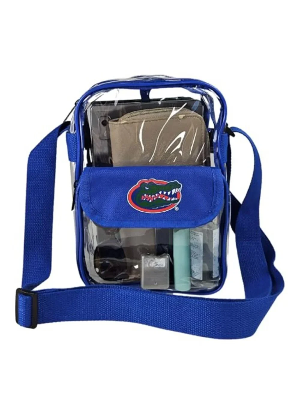 Transparent Pouch Hands-Free Purse for Games Concerts Clear PVC Crossbody Bag
